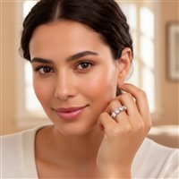 Ring Gaurosa Woman Fantasy in Silver Zirconia GA1_13 - GA1_13